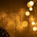 Χριστουγεννιάτικα λαμπάκια βροχή 144 LED σταθερά,300cm x 60cm μήκος,επεκτεινόμενα έως 10,θερμό λευκό φως | Aca Lighting | X08144131